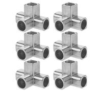 Gadpiparty 6pezzi Connettore per Asta Armadio Vie Kit di Collegamento per Mobili Adattatore per Asta Armadio Connettore per Giunto per Diametro Interno per Impieghi Gravosi