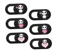 Gadpiparty 6Pezzi Copertura Webcam Panda Adorabile per Privacy e Sicurezza Adatta Laptop e Tablet Facile Applicare e Rimuovere