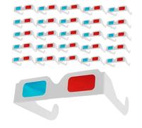 Gadpiparty 70 Pezzi Occhiali in Carta Rosso Blu Effetto Anaglifo per Film Tv Casa Visore Stereo per Intrattenimento Familiare ed Educazione