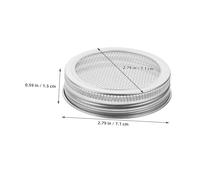 Gadpiparty 8 pezzi Coperchi Germoglianti in Acciaio Inossidabile per Barattoli Bocca Larga Rete Filtro per Crescita Semi e Germogli Kit Riutilizzabile per Cucina e Coltivazione Indoor