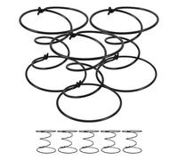 Gadpiparty 8 Pezzi Molla per Divano in Acciaio Nero da 8cm Alta Elasticità e Resistenza all'Usura, Ricambio per Poltrone e Mobili per Ufficio e Casa