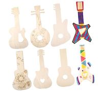 Gadpiparty 8 Pezzi Sagome Chitarra in Legno Non per Decorazioni Artigianali Materiale Resistente Forme Varie per Feste Progetti DIY e Decorazioni Murali