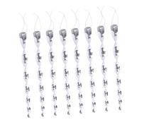 Gadpiparty 8 Pezzi Scacciapasseri Riflettenti Spirale Bastoncini Antiuccelli Rotanti con Frange Resistenti per Giardino Balcone Alberi da Frutto e Spazi Esterni Dispositivo Scaccia Piccioni