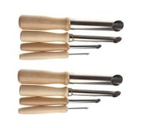 Gadpiparty 8 Pezzi Strumenti per Modellare Argilla Punch Ceramica con Manico in Legno Forbici Rotonde per Scolpire Argilla Utensili Leggeri e Resistenti per Ceramica e Sculture Artistiche