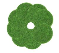 Gadpiparty 8 Pezzi Tappeto Erba Artificiale Rotondo per Miniature e Micro Paesaggi Mattonelle Prato Sintetico Leggero e Sicuro per Decorazioni Fai da Te e Giardini in Miniatura