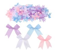 Gadpiparty 80 Pezzi 80 Pezzi Mini Fiocchi di Nastro Colorati per Artigianato, Decorazioni per Scatole Regalo e Accessori Chioma Fiocco Kawaii, Set Fai da Te per Progetti Creativi e