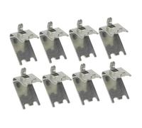 Gadpiparty 8pezzi Clip Per Ripiani Congelatore Inossidabile Per Frigorifero e Congelatore Facili Installare Spazi Frigorifero