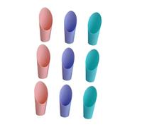 Gadpiparty 9 pezzi Pala Secchio in Plastica per Giardinaggio Attrezzi Piccoli per Trapianto Piante Grasse Cactus e Fiori Scoop Terreno Anti-perdita con Riutilizzabile Colore Casuale