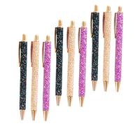 Gadpiparty 9 Pezzi Penne Glitterate Retrattili Multicolore con Paillettes Penne per Bambine Insegnanti e Studenti per Scuola Ufficio e Casa Scrittura e