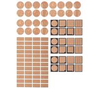 Gadpiparty 96 Adesivi in Legno Etichette Adesive Scritte a Mano per Barattoli, Regali e Organizzazione Casa, Set Multiformato di Etichette Personalizzate in Legno per Etichettatura Fai da Te