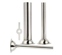 Gadpiparty Accessori per Carne in Acciaio Inossidabile Set 3 Imbuto per Salsicce Bocca Insacco Diametro 14Mm/19Mm/25Mm Compatibile Tritacarne Domestico 55Mm Supporto