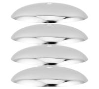 Gadpiparty Accessori per Lampadario Coprilampada Rotondo 8x8 Cm Foro Singolo da 1cm 4 Pezzi per Vintage in Metallo Argento Essenziale per Progetti di Illuminazione Fai-da-te