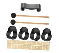 Gadpiparty Accessori per Lingua Copri Dita in Silicone Morbido e Mazzuolo per Suono e Silenzioso Kit per Principianti Strumenti Percussione