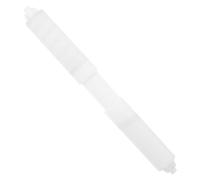 Gadpiparty Accessori per Scatole Porta in Piedi Colore Cromo Rulli Bianco di Tessuto Toilette- Sostituzione Moderno Semplice Maniglia Asta Sospeso Portacarta Plastica Bianca