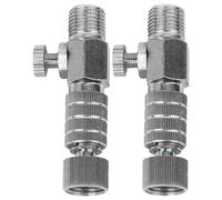 Gadpiparty Adattatore a Sgancio Rapido per Aerografo 2 Pezzi Valvola di Controllo Flusso Aria Raccordo Regolabile per Compressore D’Aria Accessori per Modellismo e Pittura di Precisione