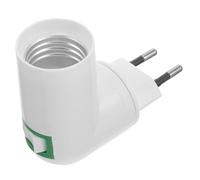 Gadpiparty Adattatore Per Portalampada Nichelato in Ottone Rame Convertitore Per Base Isolamento e Facile Installazione