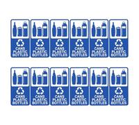 Gadpiparty Adesivi Impermeabili per Riciclaggio Bottiglie e Contenitori, Etichette Autoadesive Resistenti allo Sbiadimento, Set da 12 Pezzi per Viaggi, Cucina e Raccolta