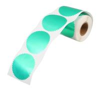 Gadpiparty Adesivi in Rilievo Bordo Seghettato Verde, 250 Pezzi per Sigilli Notarili, Certificati e Buste Nuziali, Etichette Adesive per Premi, Documenti e Scrapbooking Professionale