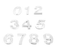 Gadpiparty Adesivo Numero Porta 3d Resina Abs Set 10 Pezzi Numeri da 0 a 9 Antiruggine e Antideformazione per Hotel Appartamenti e Uffici, Decorazione Indirizzo per Cassetta Postale e Porta