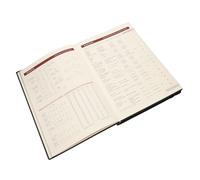 Gadpiparty album decorativo il taccuino Papà quaderno delle riunioni diario del taccuino quaderni per il lavoro notebook noteboook notepad diario in pelle blocco note del diario Black