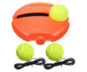 Gadpiparty Allenatore di Rimbalzo e Base in Plastica Corda Elastica per Tennis Attrezzo Portatile per Allenamento Tennis Principianti e Pratica in Ogni Luogo