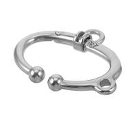 Gadpiparty Anello per Naso Bovino in Acciaio Inossidabile Resistente Anello Standard per Mucche e Maschi Accessorio Antiruggine per Allevamento Animale Finitura Senza Bave per Uso Esterno e