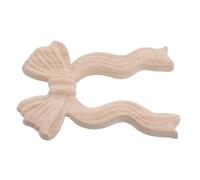 Gadpiparty Applique Beige in Legno Intagliato Resistente Sbiadimento a Forma di Fiocco e Facile da Installare per Decorazione Soggiorno