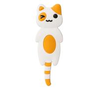 Gadpiparty Arancione Gancio Magnetico a Forma di Gatto per Frigorifero | Metallo, PVC e Magnete, per Appunti e Piccoli Oggetti in Casa, Decorazione per Ufficio