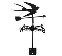 Gadpiparty Banderuola Segnavento a Rondine in Ferro per Giardino, Decorazione Esterna Resistente Indicatore Preciso Direzione Vento, Facile Installazione su Tetto per Area Patio e Cortile