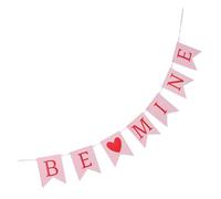 Gadpiparty Banner Be Mine per San Decorazione Romantica a Forma di Cuore in Carta Resistente Striscione per Proposta e Matrimonio Sfondo per Festa Anniversario e Fidanzamento