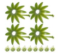 Gadpiparty Base di Supporto Floreale in Plastica Verde 100 Pezzi per Fiori Finti Aspetto Realistico per Decorazioni Fai-da-Te e Esposizioni Commerciali