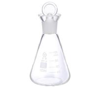 Gadpiparty Beuta Resistente ad Alte Temperature Conica in Vetro da 100ml Tappo e Graduazioni Serigrafate Stili multipli per Esperimenti di Chimica e Applicazioni Scientifiche Stili multipli