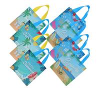 Gadpiparty Borse Tote Hawaiane con Design Classico e Resistente Non Tessuto con Manici Set 8 per Trasportare Piccoli Oggetti per Feste Hawaiane Estive