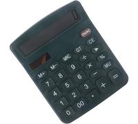 Gadpiparty Calcolatrice da Tavolo Solare Meccanica Piccola Verde con Display Grande e Tastiera Comoda per Studenti e Ufficio, Forniture per Scrivania per Uso Scolastico e Lavorativo