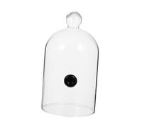 Gadpiparty Campana in Vetro per Copertura Alimentare Protettiva Cloche per Affumicatura e Presentazione Dolci Trasparente Resistente e Leggera per Cucina e Ristorazione