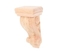 Gadpiparty capitello in legno intagliato mensola da parete d'epoca Staffa di scaffale decorativa rivestimento della modanatura angolare Di legno Beige