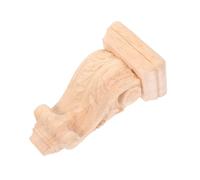 Gadpiparty Capitello in Legno Intagliato Rivestimento Della Modanatura Angolare Rivestimento Della Staffa Per Pareti Vintage Staffe Per Scaffali a Corbel Di Fattoria Di Legno Beige