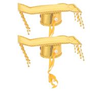Gadpiparty Cappello per Indossare in Plastico Antico Imperatore Giallo Cinese 2 Pezzi Set per Cosplay e Spettacoli Tradizionali