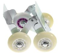 Gadpiparty Carrello Dolly per Veicoli in Acciaio e Gomma, Resistente e Adatto a Vari Terreni, per Uso Professionale in Garage, Colore Argento Colore Casuale