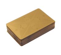 Gadpiparty Carte Da Poker Di Con Teschi in Lamina D'oro Carte Da Gioco Ad Alta Resistenza Per Feste Ed Eventi