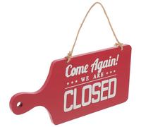 Gadpiparty Cartello Legno Doppia Faccia Aperto Chiuso con Cordino per Porta Negozio Bar Ristorante Vintage Facile da Appendere