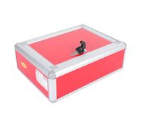 Gadpiparty Cassetta Postale in Metallo Serratura, Contenitore per Lettere e Suggerimenti, Scatola Portaoggetti Rossa per Ufficio Capacità Media, Protezione Posta Importante, Uso Interno