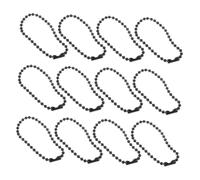 Gadpiparty Catena di Perline di Ferro 24 MM Nera 100 Pezzi Catene per Gioielli Fai da Te per Portachiavi Targhette Identificative e Decorazioni Artigianali Superficie Lucidata