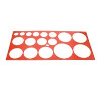 Gadpiparty Cerchio Usare in e della di Frutta Plastico Classificazione and Rosso Misurazione Accurata Facile da Strumento Portatile di Misurazione Dimensionale per Arance e Agrumi