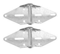 Gadpiparty Cerniere a Molla per Porta da Garage a Bilico 2 Pezzi con Molla Spessa Resistente, Superficie Liscia Antiruggine, Fori Antivento per Installazione Stabile, Accessori per Porte