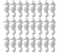 Gadpiparty Charms a Forma di Cavalluccio Marino in Acciaio Inox 50 Pezzi 10X27Mm Ciondoli per Braccialetti e Collane Estive Accessori Fai da Te per Donna