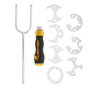 Gadpiparty Chiave per Rubinetti Teste Intercambiabili, Acciaio | Lavelli Cucina e Spazi Stretti, Antiscivolo, Operazione una Mano, Riparazioni Rapide