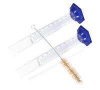 Gadpiparty Cilindro Graduato in Vetro da 100ml Base Rotonda, 4 Pezzi, Linee di Graduazione Integrate per Misurazioni Accurate, per Laboratorio di Chimica