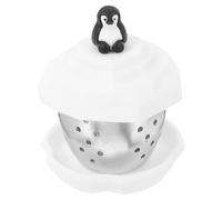 Gadpiparty Colino da Tè in Acciaio Inox a Forma di Pinguino Infusore per Tè in Foglia Riutilizzabile Creativo da Viaggio Accessorio Pratico per Preparazione