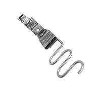 Gadpiparty con Presser Bordo premere Curvo Pieghevole Raccoglitore Documenti Piedino premistoffa per Cucire Parti di Macchine da Cucire elettriche Acciaio Inossidabile Argento